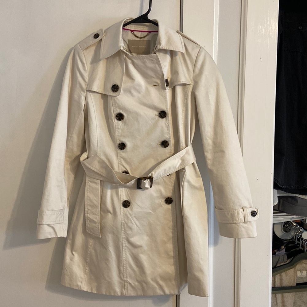 Knee length trench coat